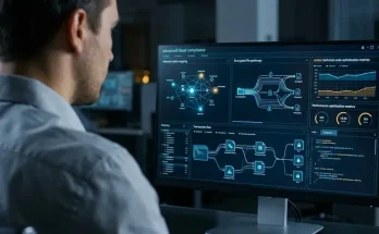 Systems engineer using a dark-themed technical terminal to analyze code matrices and sprint metrics.