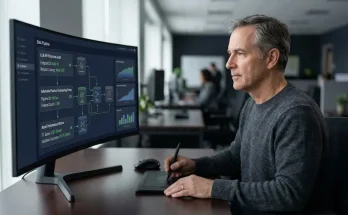 Technical framework for building AI workflows for business with predictive analytics and model integration.